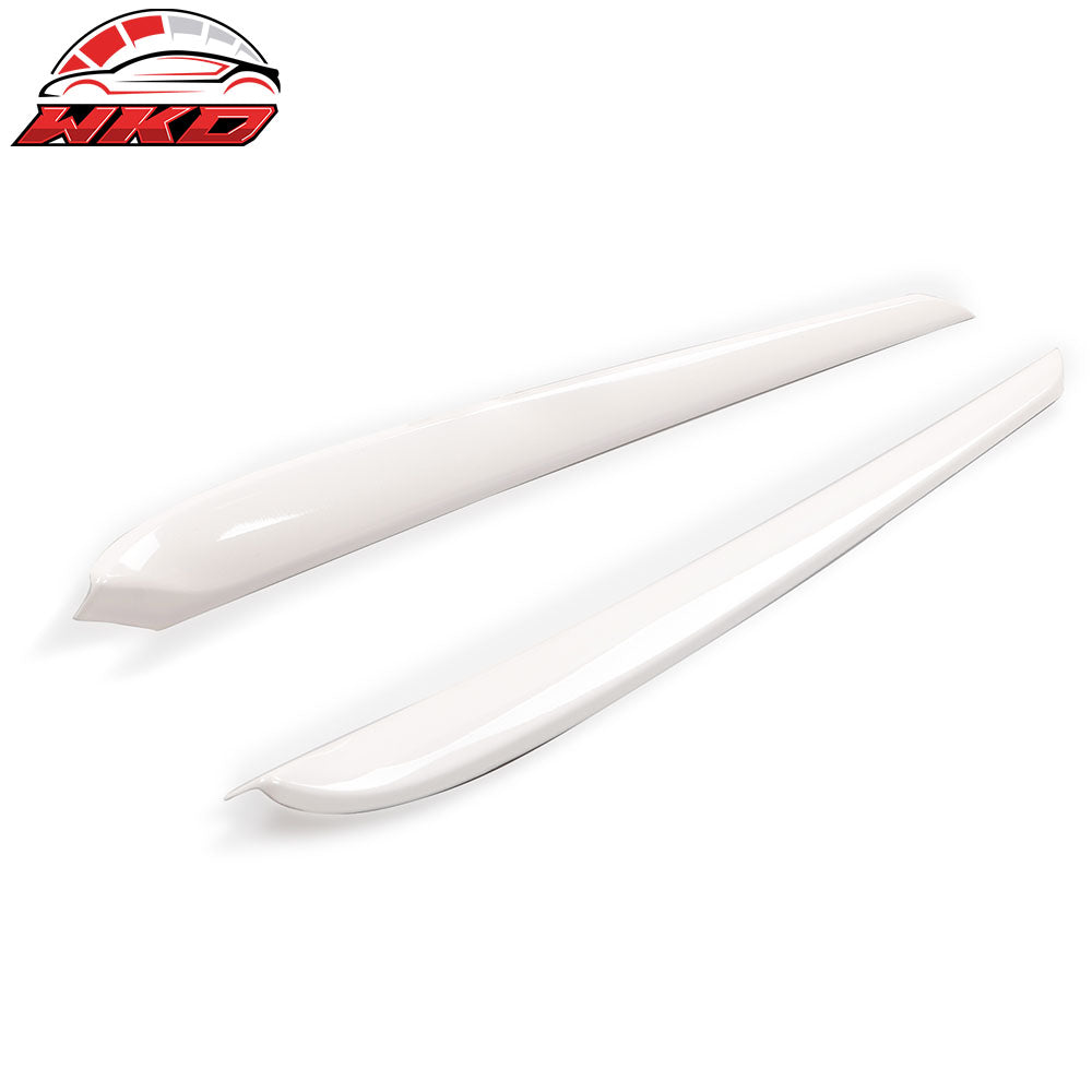Fits 21-23 Tesla Model 3 23 Y ABS Front Door Decorative Panel Trim White - 2PCS