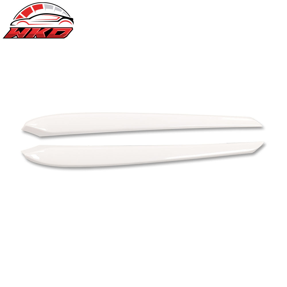 Fits 21-23 Tesla Model 3 23 Y ABS Front Door Decorative Panel Trim White - 2PCS