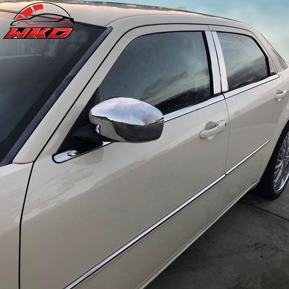 Fits 05-10 Chrysler 300/300C 05-08 Magnum Stainless Steel Door Pillar Trim Cover