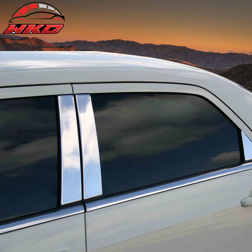 Fits 05-10 Chrysler 300/300C 05-08 Magnum Stainless Steel Door Pillar Trim Cover