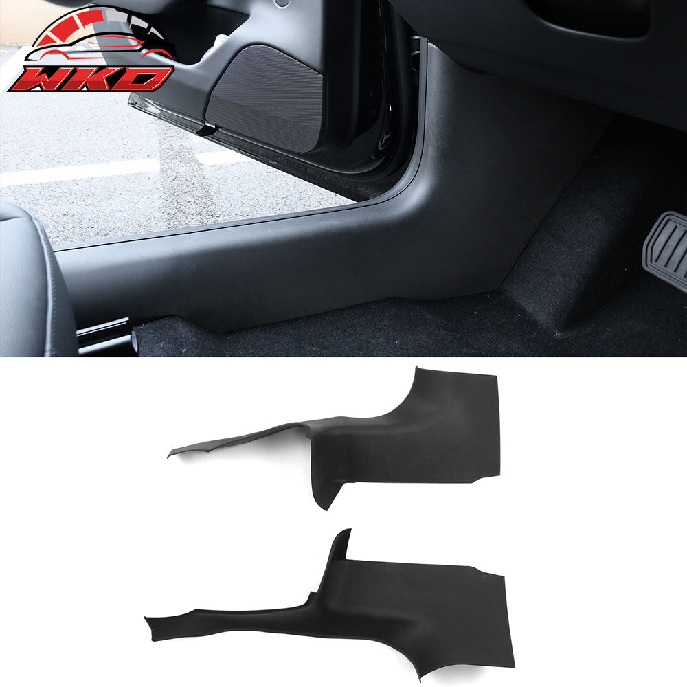 Fits 2024 Tesla Model 3 8PCS Door Sill Protector+Seat Kick Panel+Anti-Kick Cover