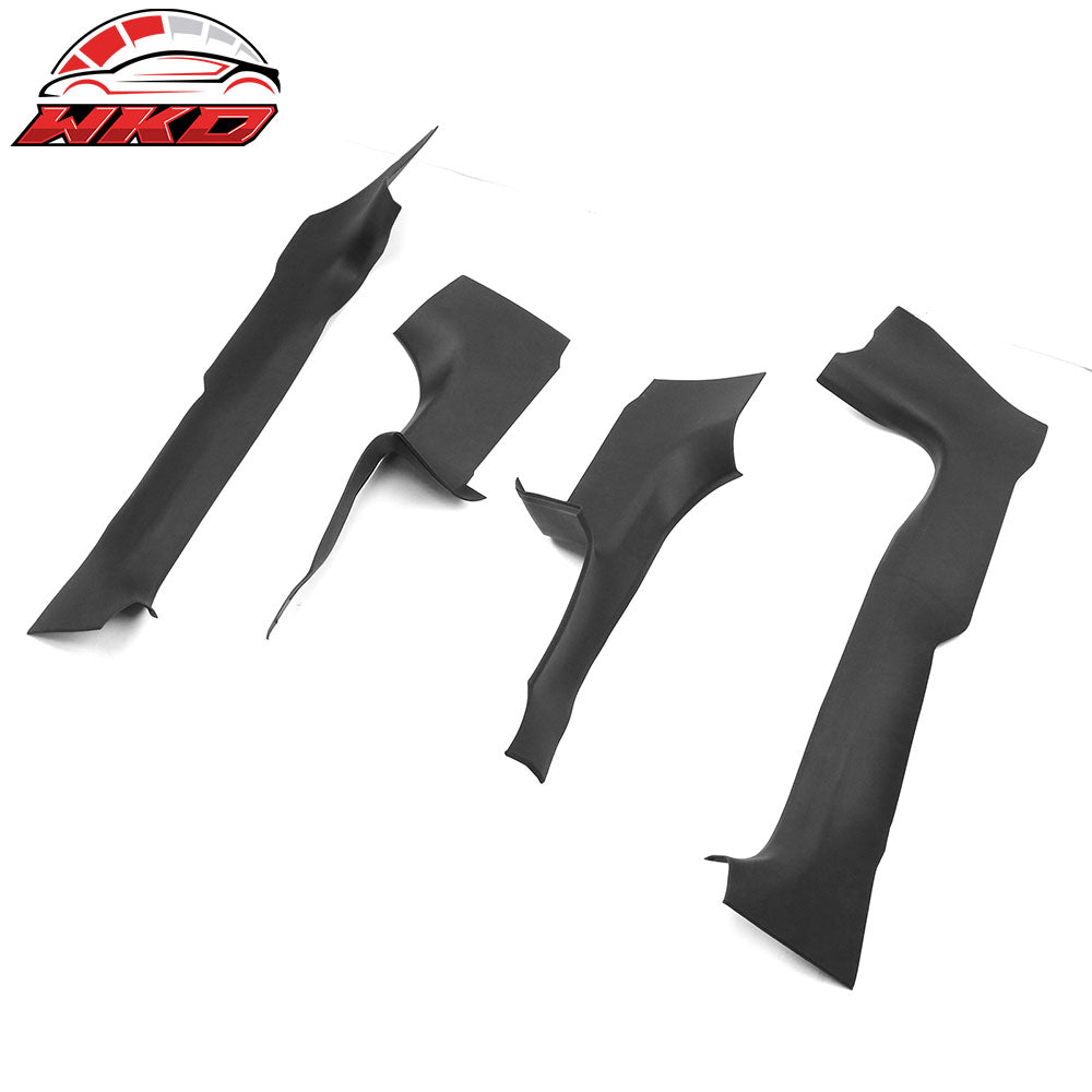 Fits 2024 Tesla Model 3 8PCS Door Sill Protector+Seat Kick Panel+Anti-Kick Cover