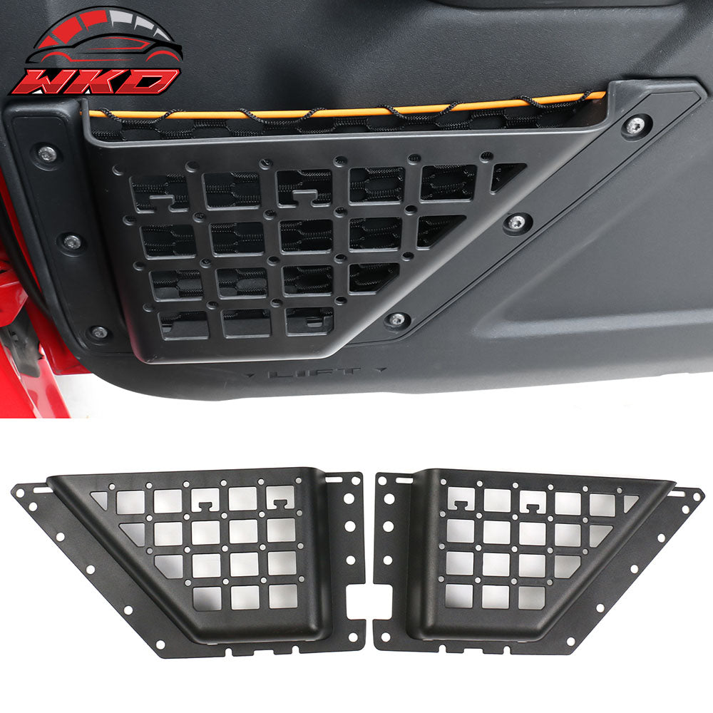 Fits 21-25 Ford Bronco 2/4 Door Front Door Storage Pocket Organizer Box ABS 2PCS