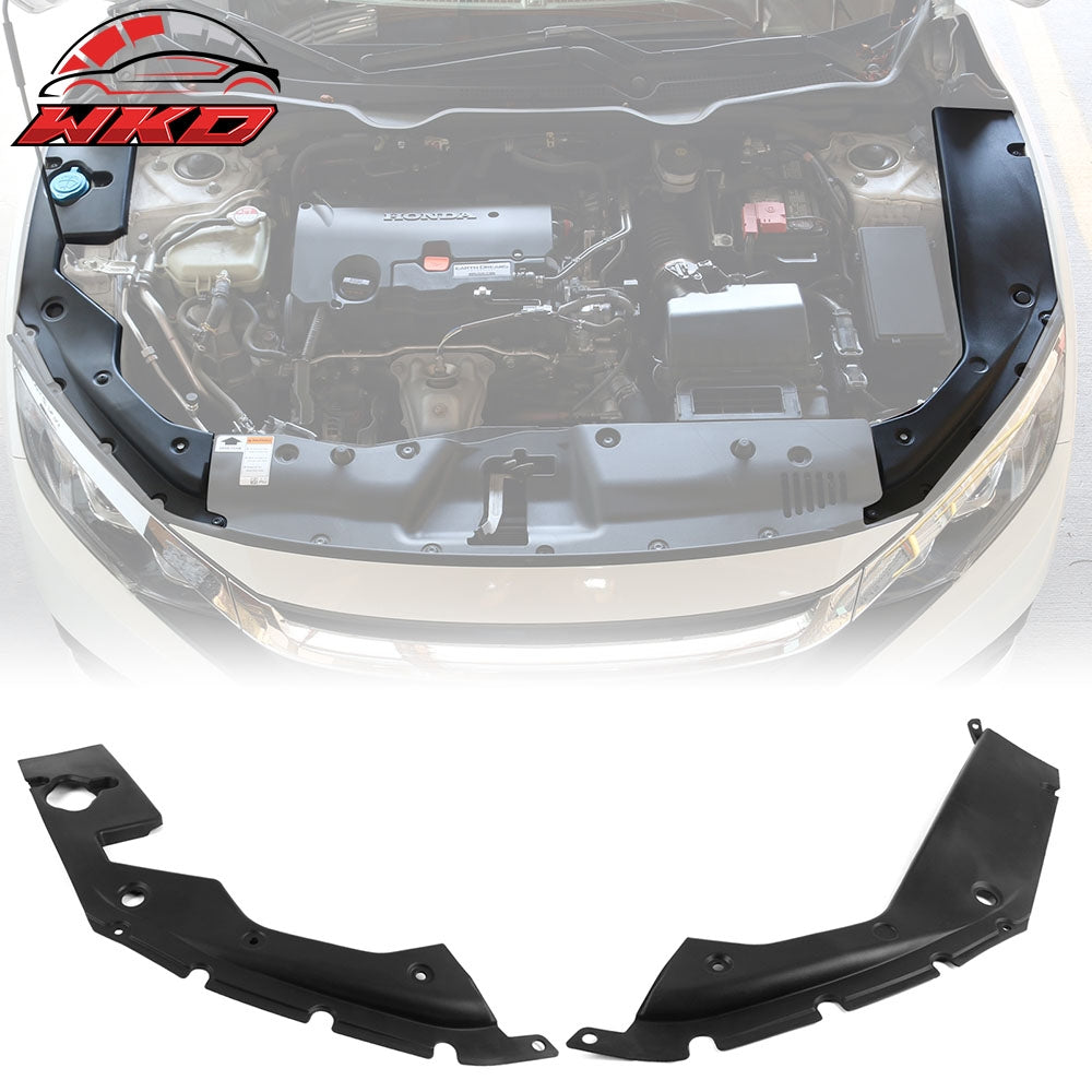 Fits 16-20 Honda Civic 10th Gen Engine Bay Hole Cover Long Version Side Panel