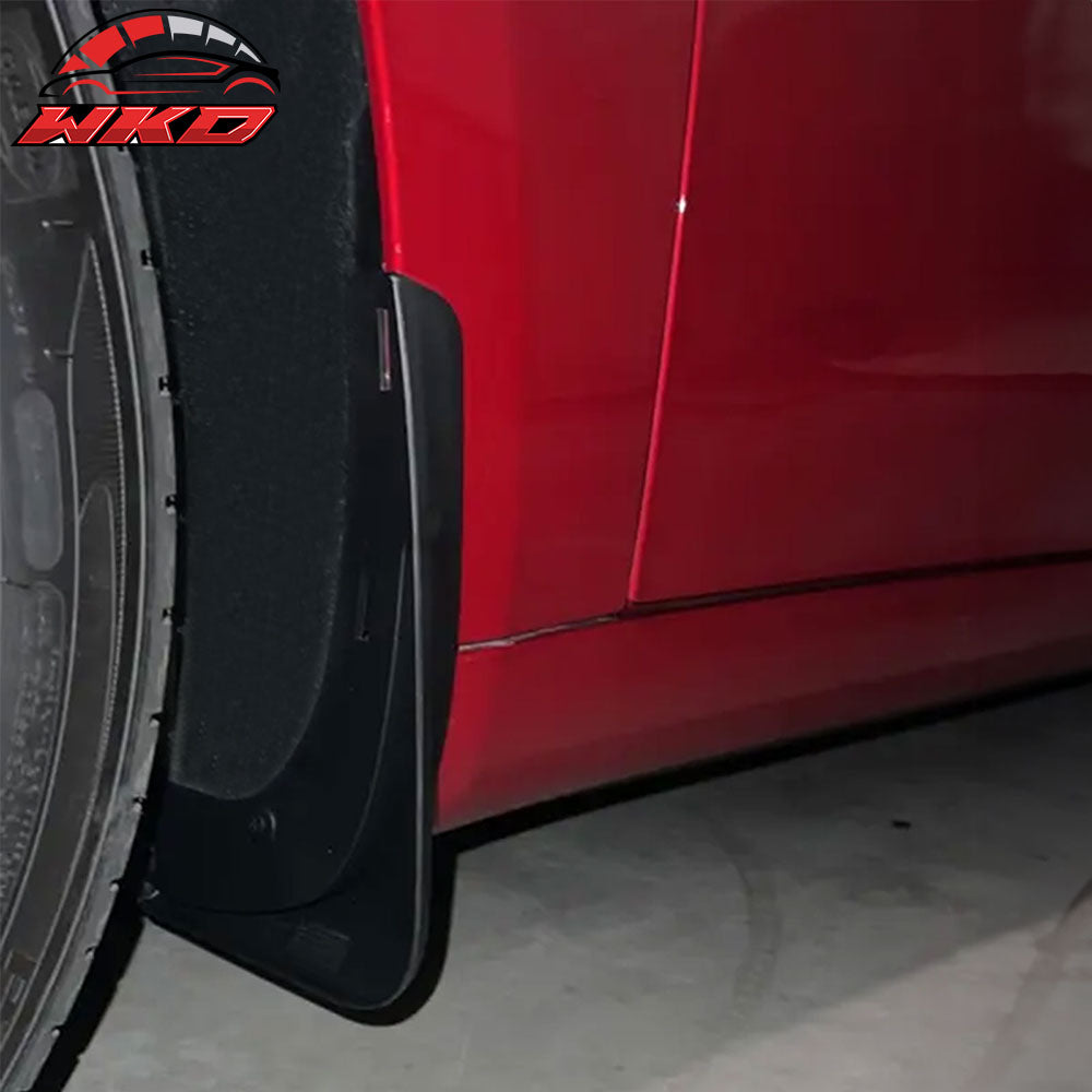 Fits 17-23 Tesla Model 3 4DR Mud Guards Splash Flaps Fender Matte Black PP 4PCS