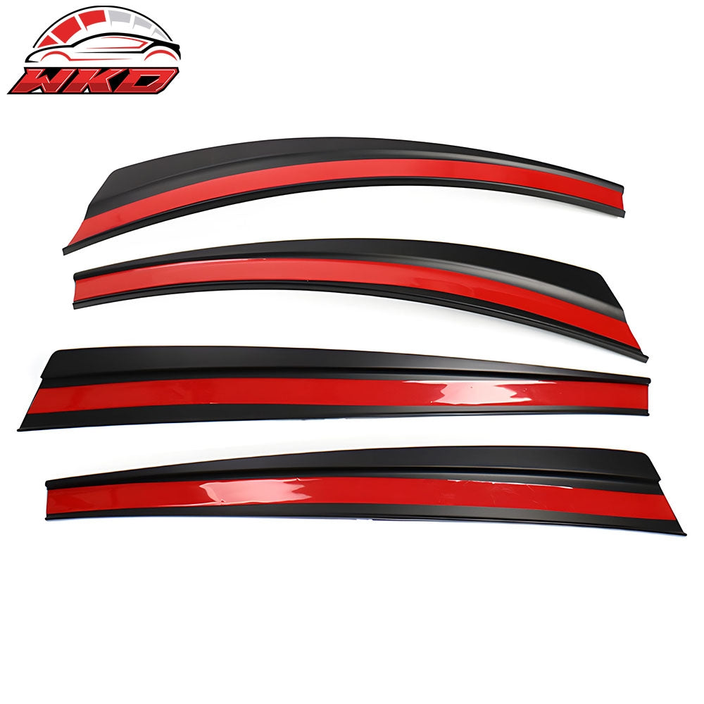 Fits 20-23 Tesla Model Y Fender Flare Mud Guards Splash Flaps ABS - Gloss Black