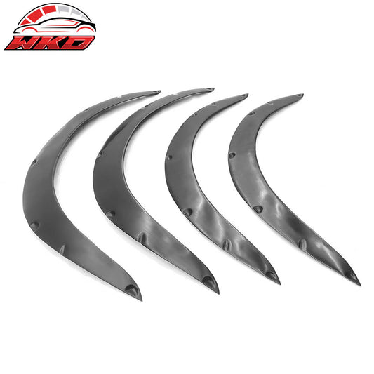 Wholesale Universal Fitment Fender Flares PU Unpainted Black Wheel Cover Protector 4PCS