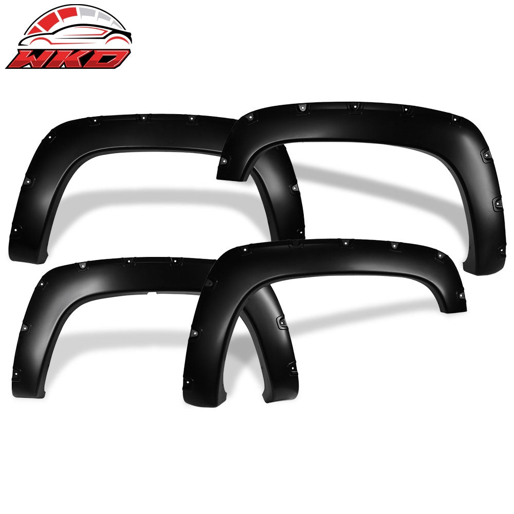 Fits 88-00 Chevy C1500 K1500 CK Pocket Rivet Wheel Arch Fender Flares Cover 4PC