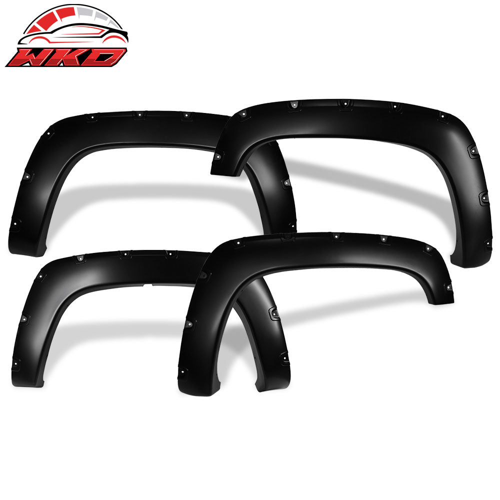 Fits 88-00 Chevy C1500 K1500 CK Pocket Rivet Wheel Arch Fender Flares Cover 4PC