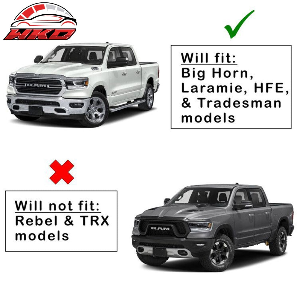 Fits 19-25 Dodge Ram 1500 OE V2 Style Textured Black Fender Flares 4PCS Set - PP