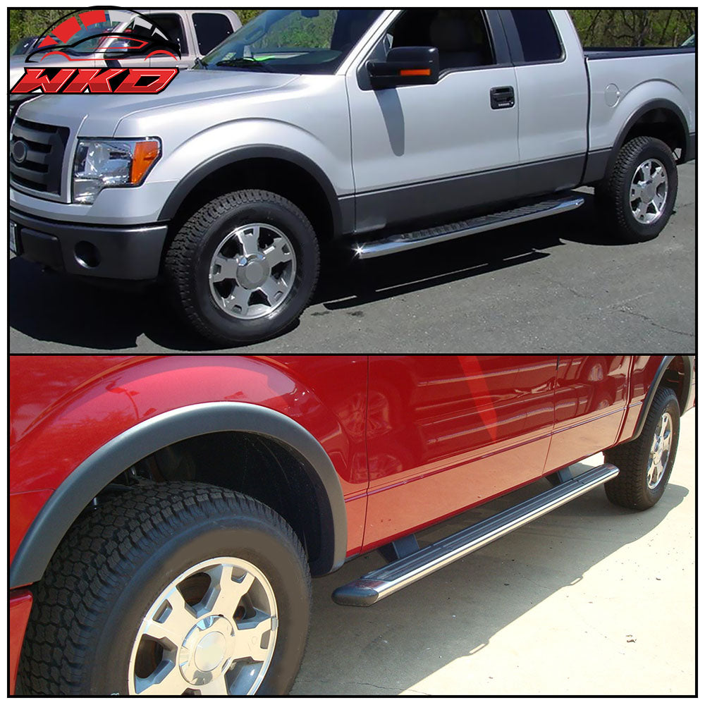 Fits 09-14 Ford F-150 F150 OE Factory Style 4PC Wheel Fender Flares Protector PP