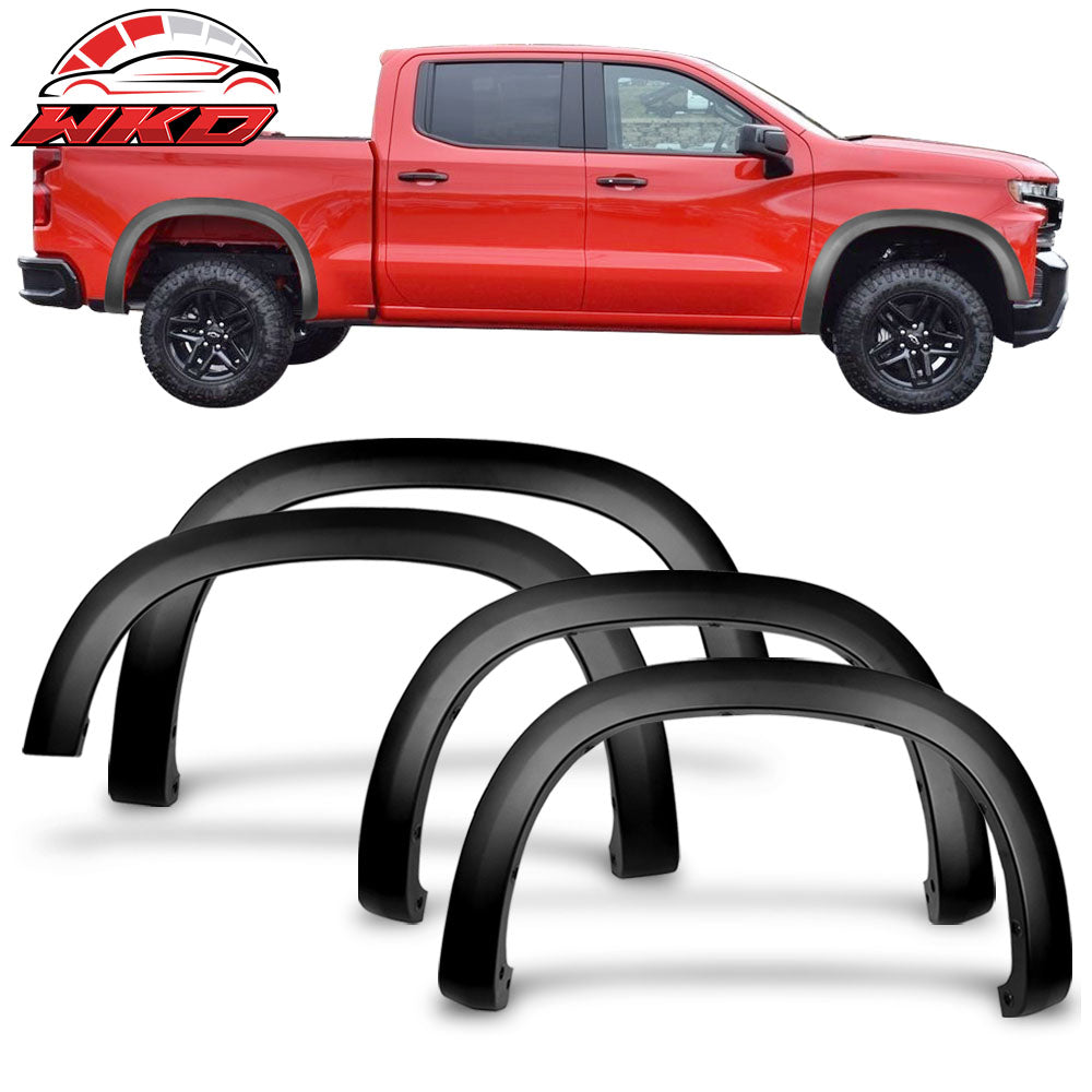 Fits 19-23 Chevy Silverado 1500 OE Style Fender Flares Textured Black 4PC - PP