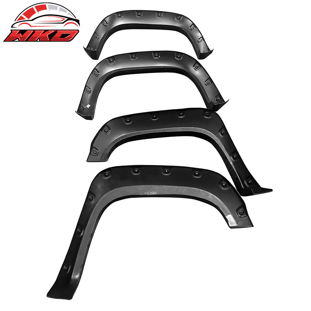 Fits 07-13 GMC Sierra 1500 6.5' / 8' Bed Pocket Riveted Style Fender Flares