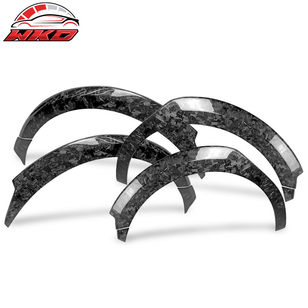 Fits 17-23 Tesla Model 3 Fender Flares Wheel Strip Trim Forged Carbon Fiber 8PC