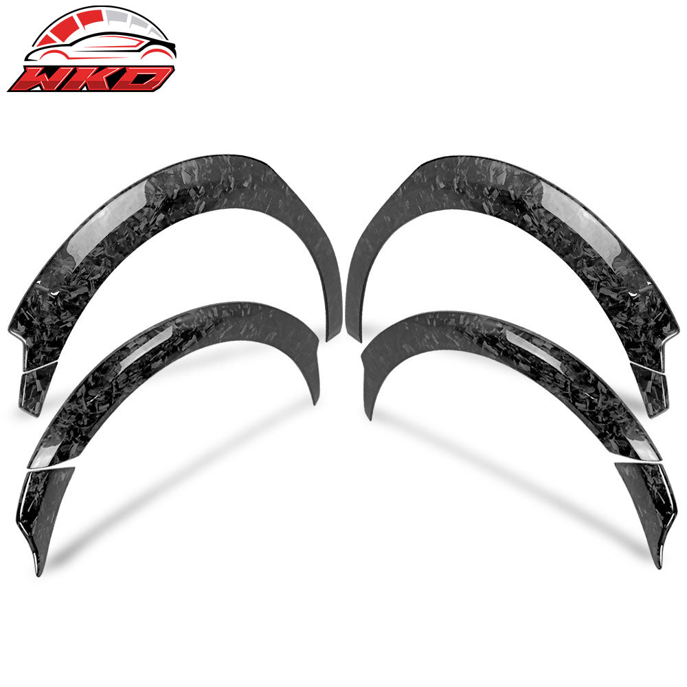 Fits 17-23 Tesla Model 3 Fender Flares Wheel Strip Trim Forged Carbon Fiber 8PC