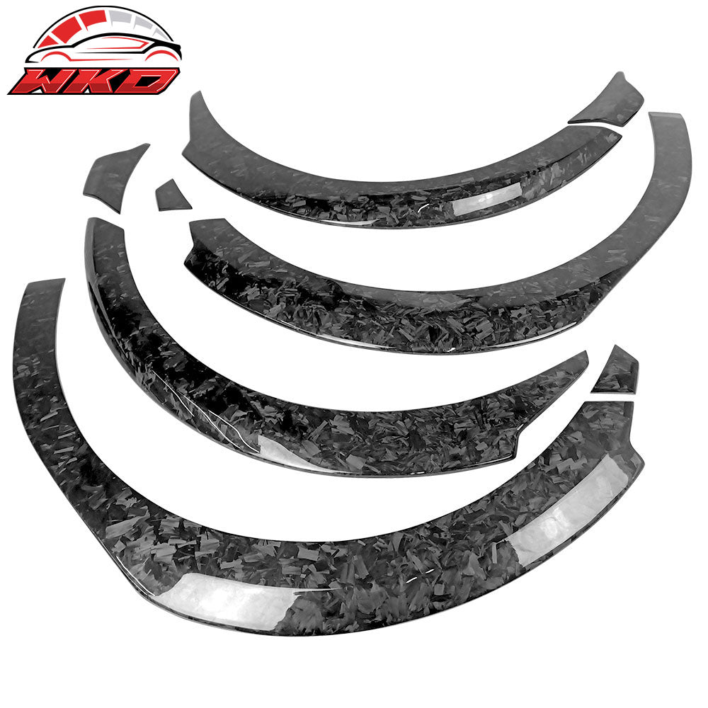 Fits 17-23 Tesla Model 3 Fender Flares Wheel Strip Trim Forged Carbon Fiber 8PC
