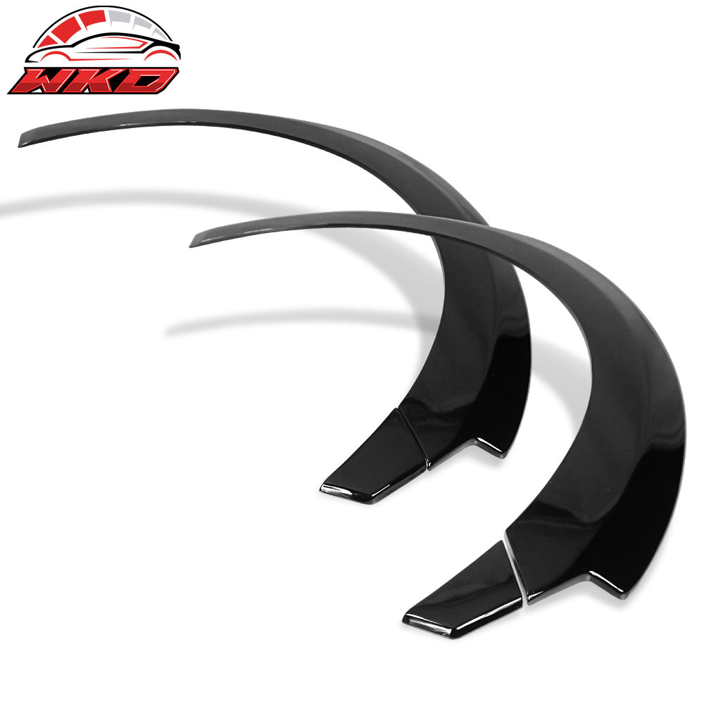 Fits 17-23 Tesla Model 3 Fender Flares Wheel Strip Trim Gloss Black 8PC - FRP