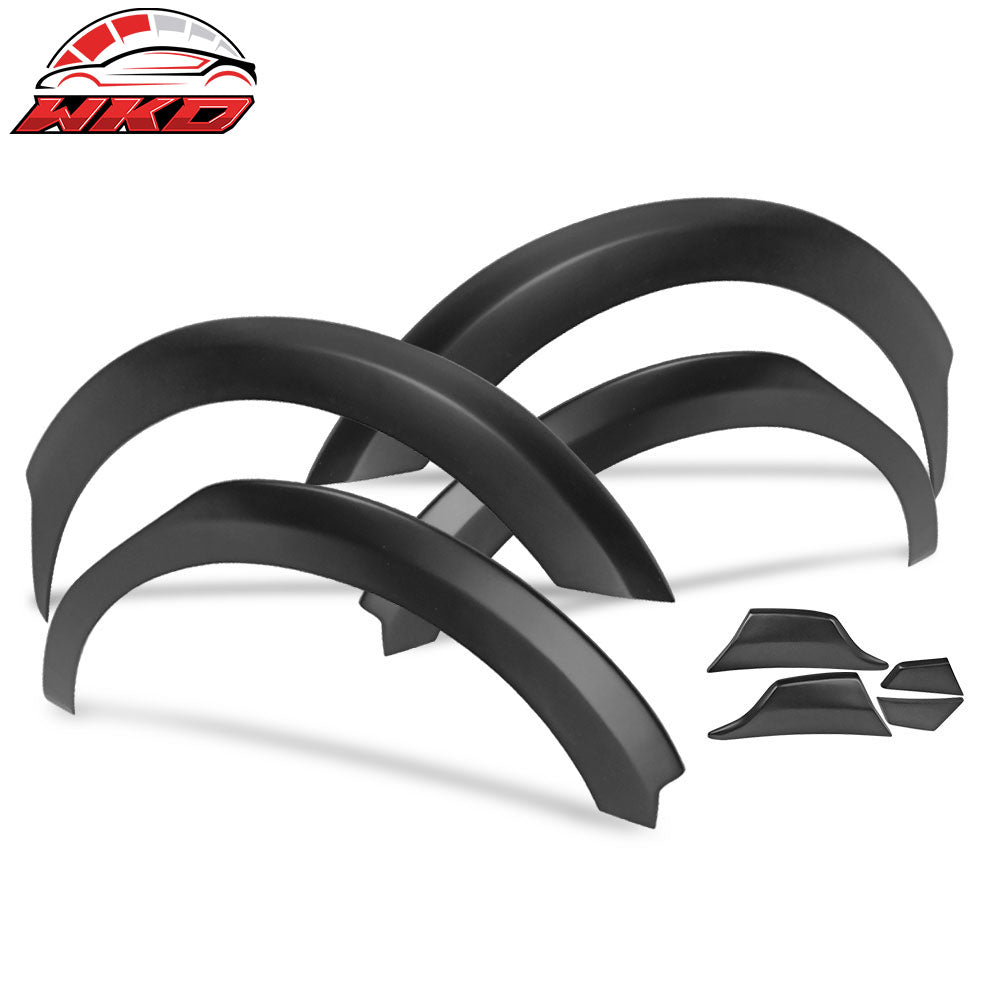 Fits 17-23 Tesla Model 3 Fender Flares Wheel Strip Trim Matte Black 8PC - FRP