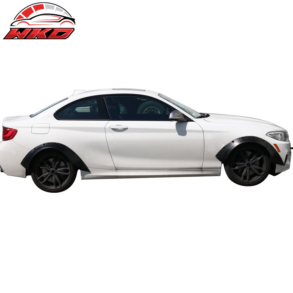 Universal 40.5"x17.5" RB Style Rear Fender Flares Wheel Arch Cover Guard Kit PU