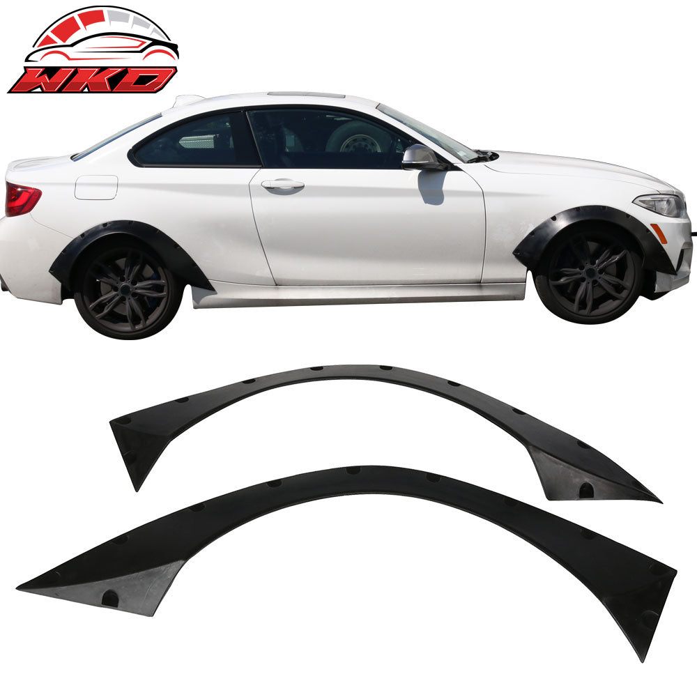 Universal 40.5"x17.5" RB Style Rear Fender Flares Wheel Arch Cover Guard Kit PU