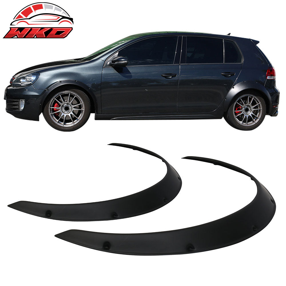 50MM Car Front Tires Wide Body Fender Flares Cover Universal 2x Wheel Arches Kit