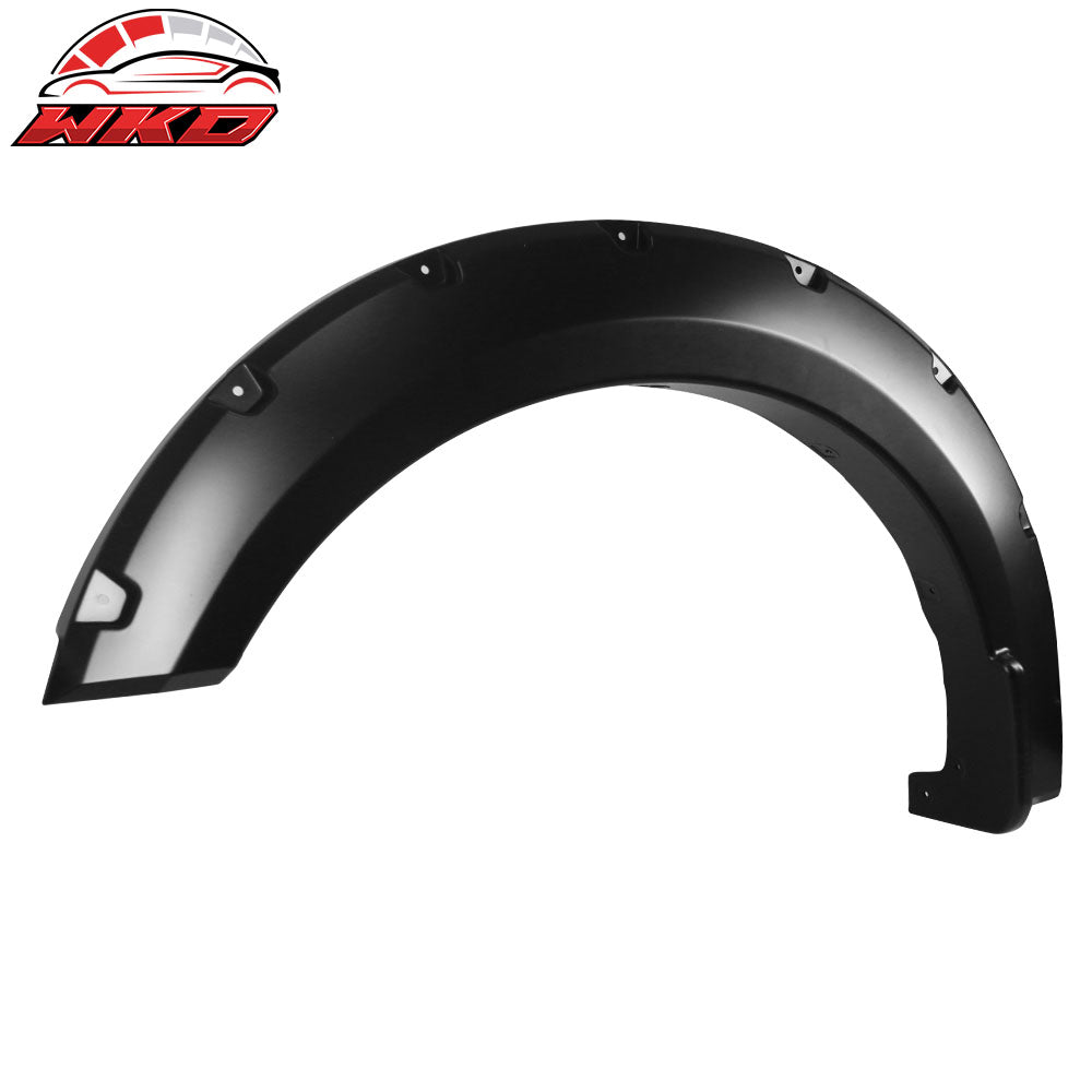 Fits 18-19 Ford F150 Offroad Pocket Style Fender Flares 4PC Smooth Black - PP