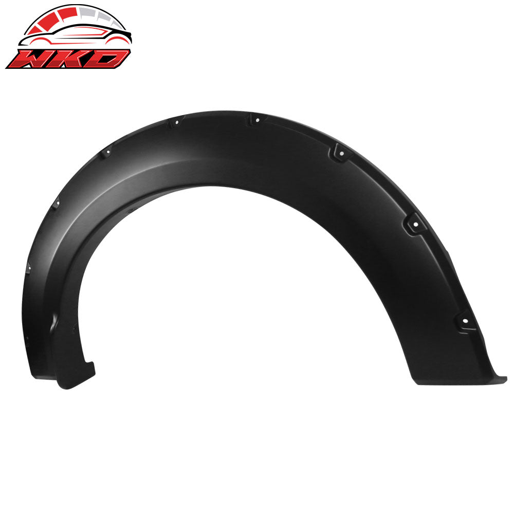 Fits 18-19 Ford F150 Offroad Pocket Style Fender Flares 4PC Smooth Black - PP