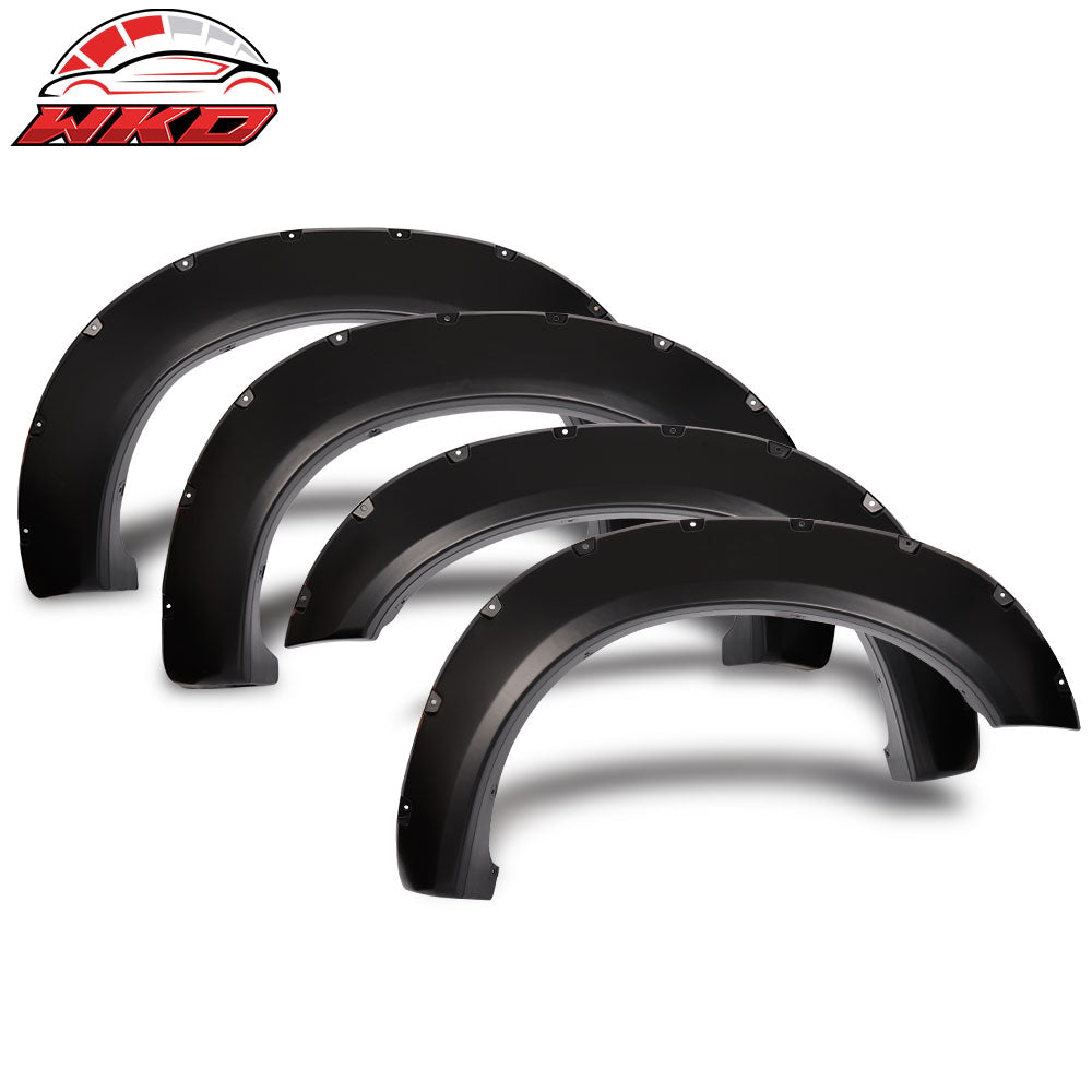 Fits 11-16 Ford F-250 F-350 Super Duty Pocket Rivet 81.8"/98" Fender Flares PP