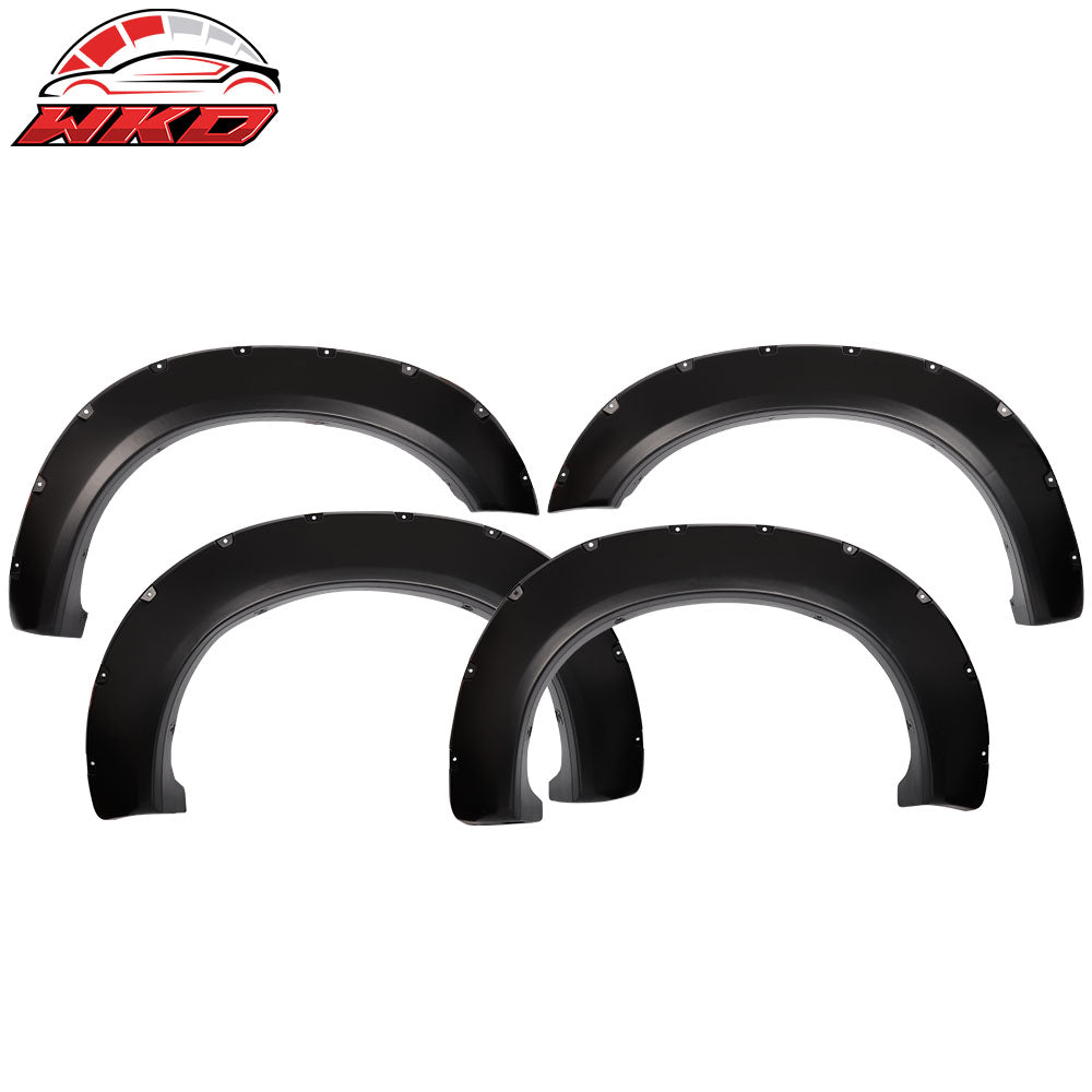 Fits 11-16 Ford F-250 F-350 Super Duty Pocket Rivet 81.8"/98" Fender Flares PP