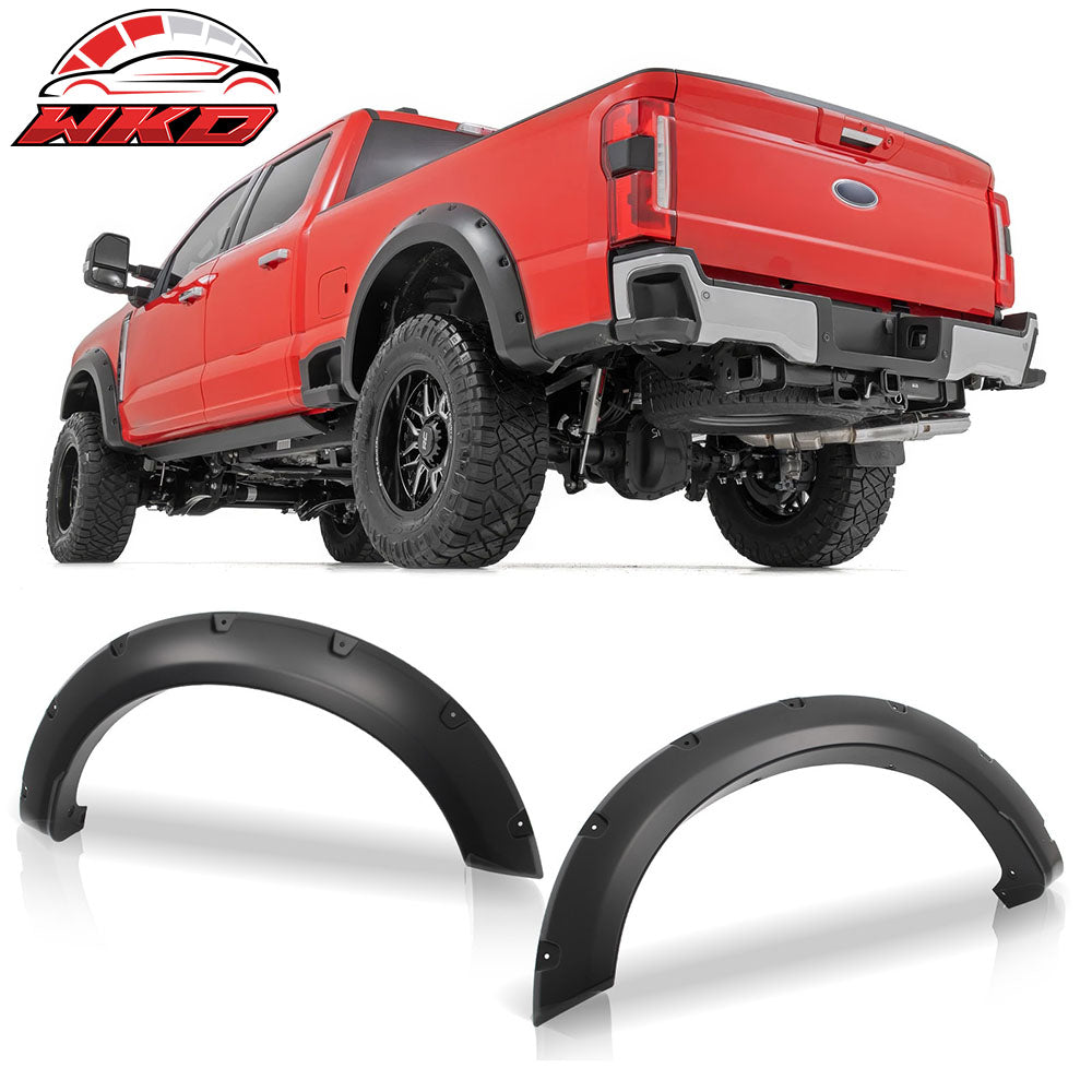 Fits 23-25 F-250 F-350 Super Duty Fender Flares Pocket Style Wheel Arch Covers