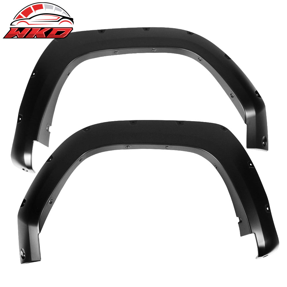 Fits 14-22 Toyota 4Runner Pocket Rivet Style Unpainted Side Fender Wheel Flares