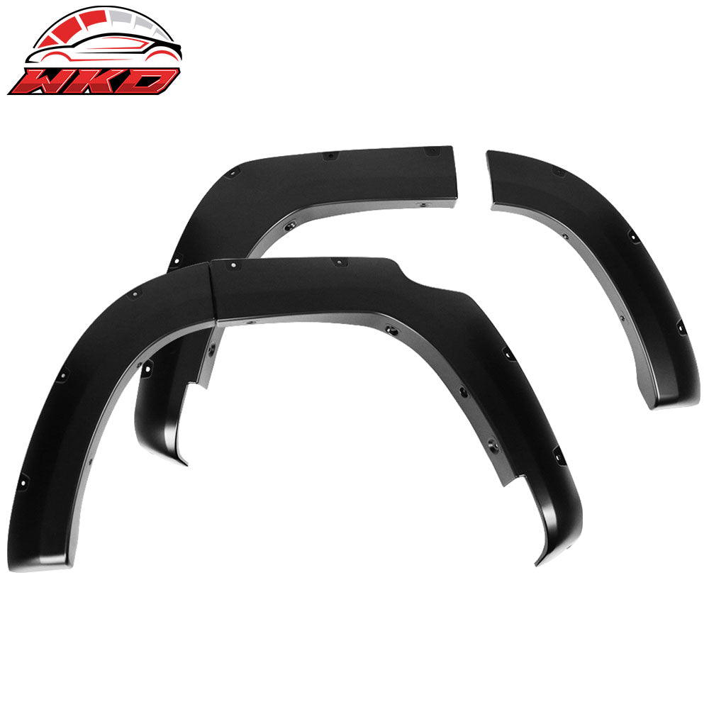 Fits 14-22 Toyota 4Runner Pocket Rivet Style Unpainted Side Fender Wheel Flares