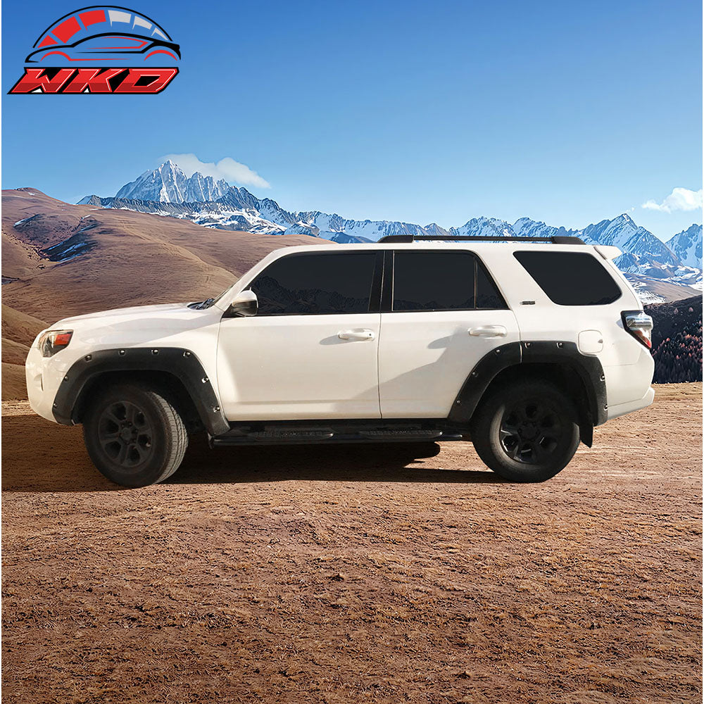Fits 14-22 Toyota 4Runner Pocket Rivet Style Unpainted Side Fender Wheel Flares