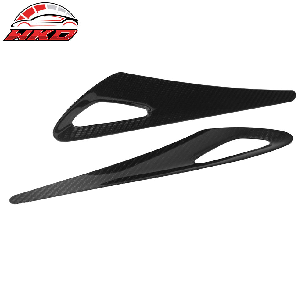 Fits 16-25 Mazda MX-5 Miata Carbon Fiber Exterior Side Fender Light Cover Trim