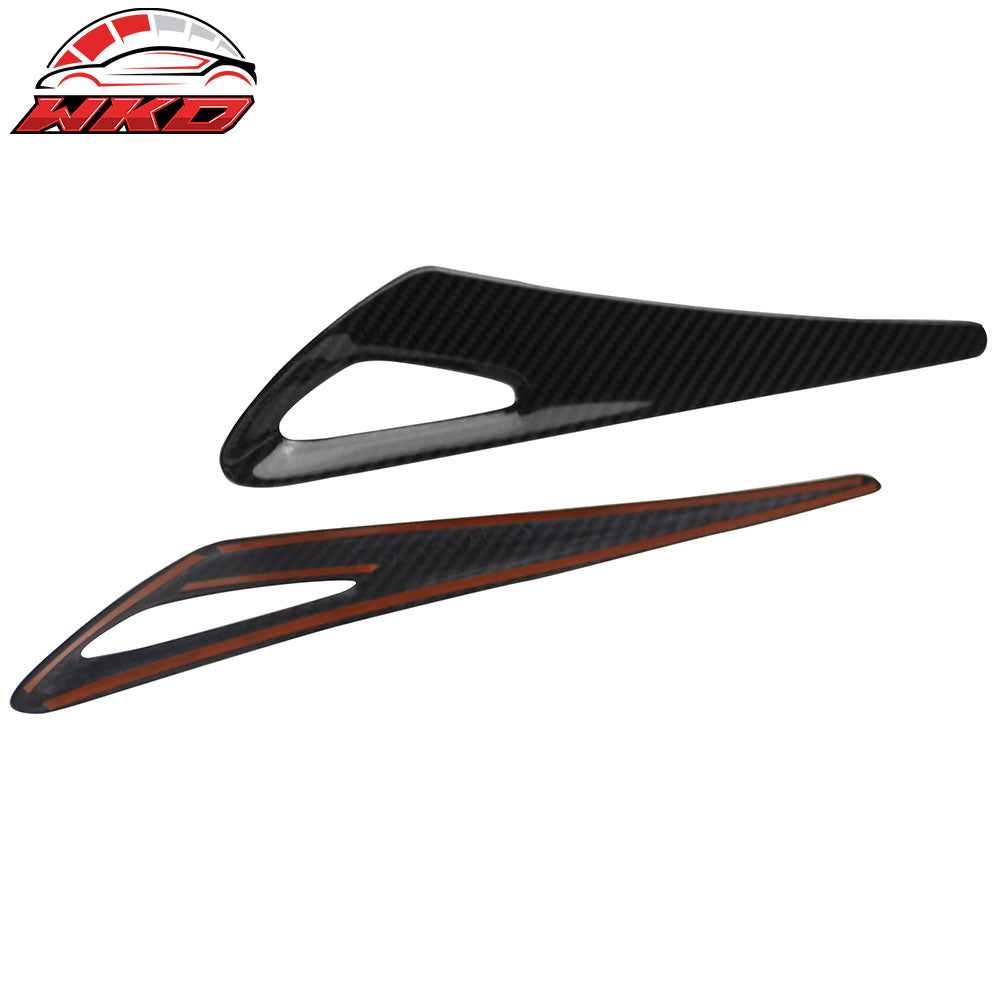 Fits 16-25 Mazda MX-5 Miata Carbon Fiber Exterior Side Fender Light Cover Trim