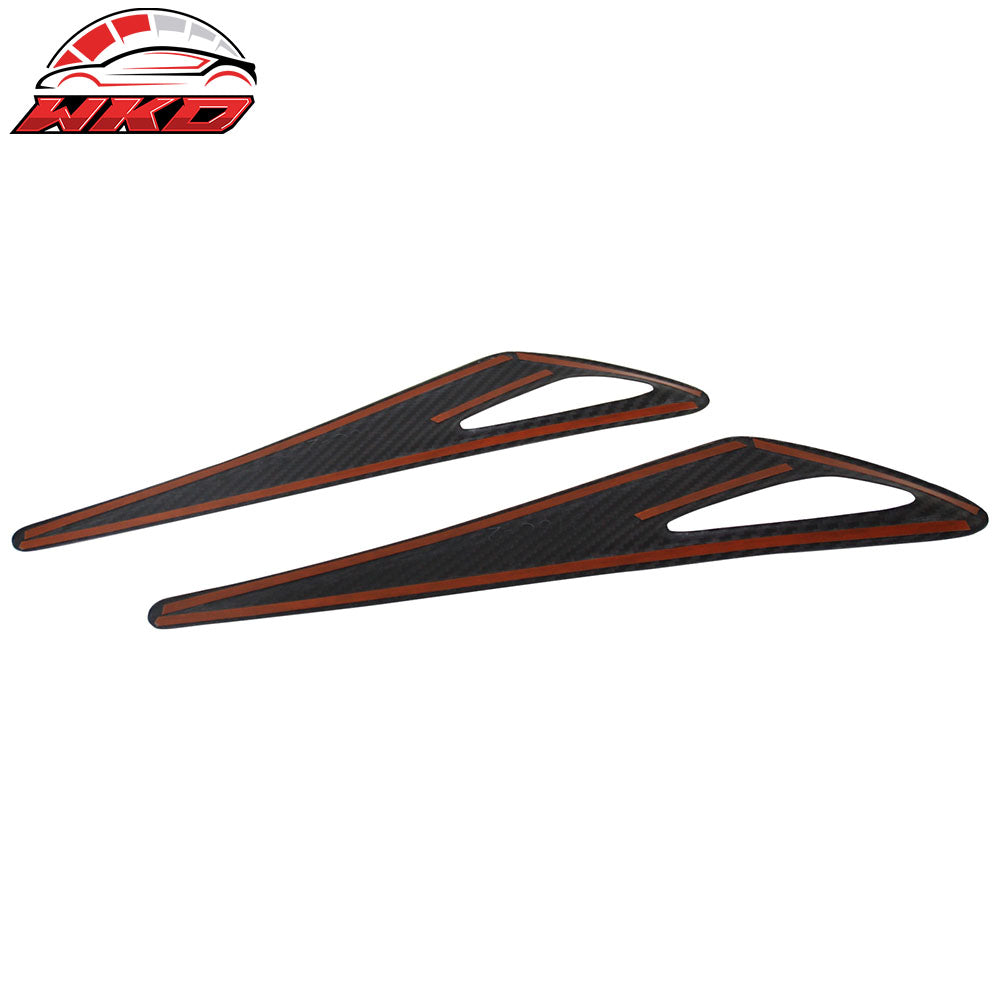 Fits 16-25 Mazda MX-5 Miata Carbon Fiber Exterior Side Fender Light Cover Trim