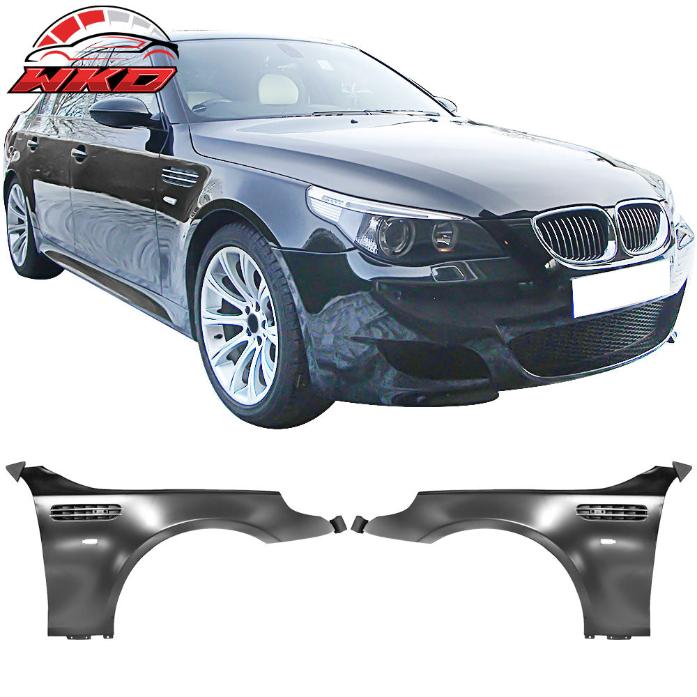 Fits 04-10 E60 5 Series Sedan Wagon M5 Style Metal Fender&Side Vent Left Right