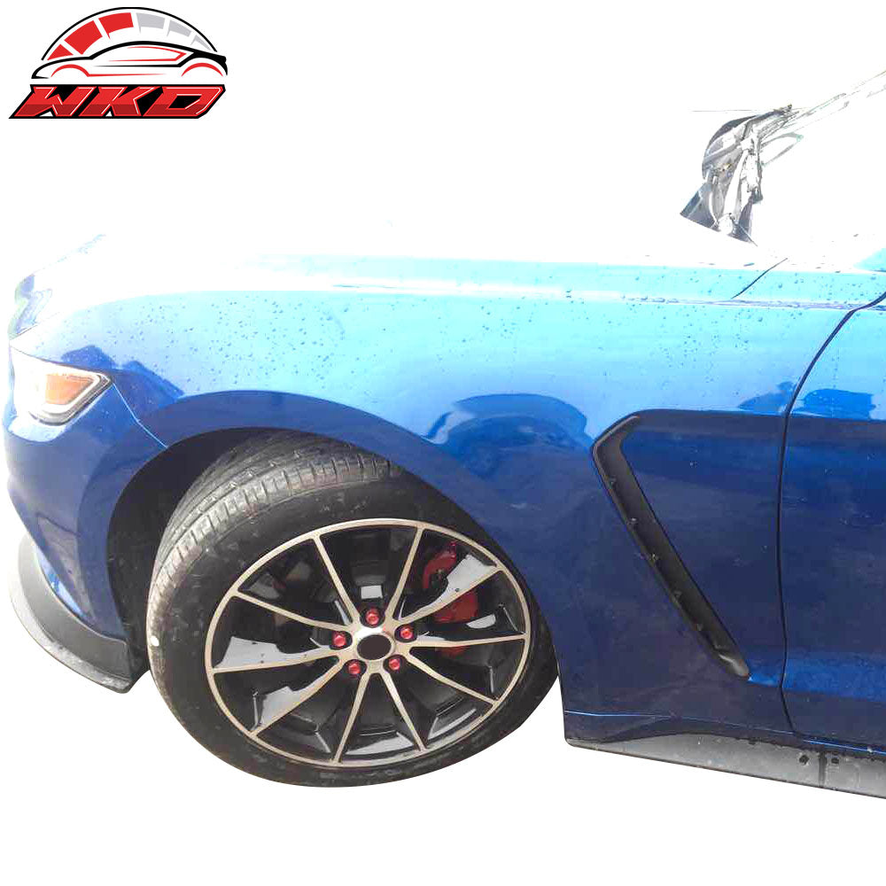 Fits 15-17 Ford Mustang GT350 Style Steel Fender Trim w Inserts
