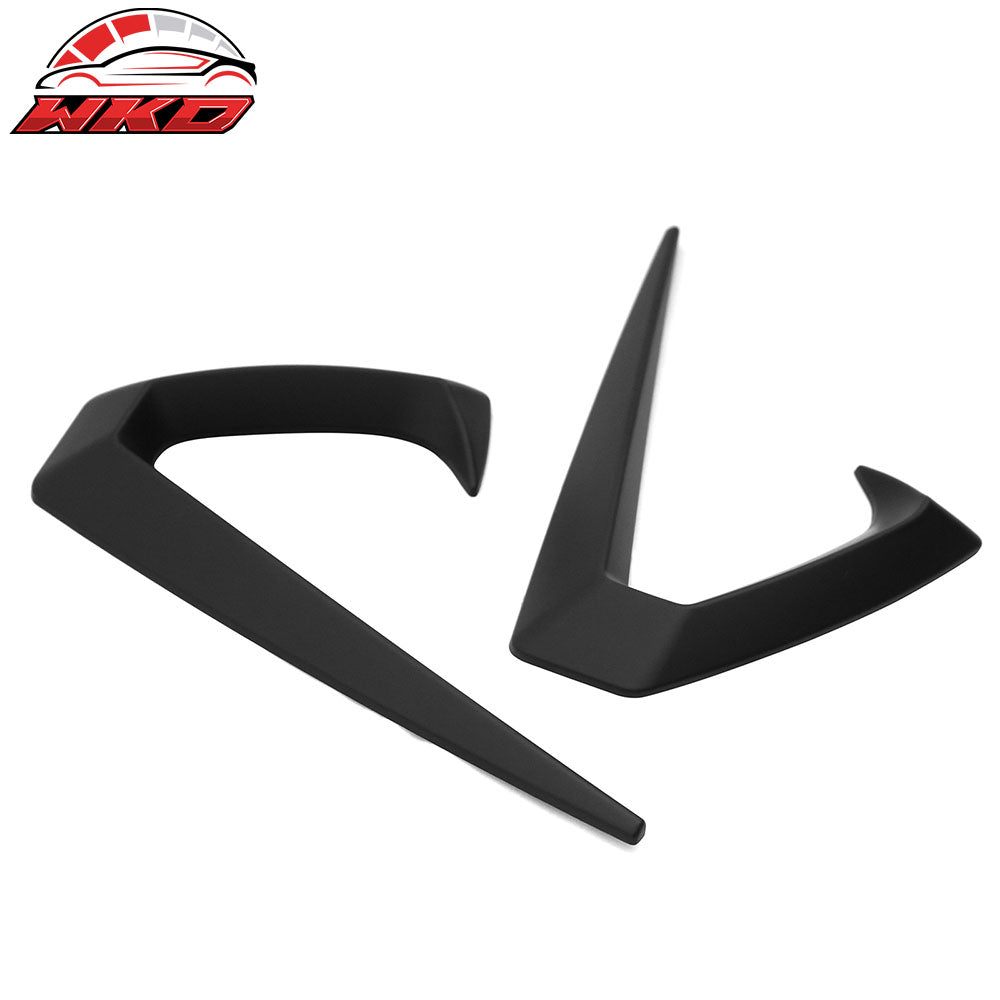 Fits 25-26 Tesla Model Y Juniper Side Fender Trim Matte Black Vent ABS Decor 2PC