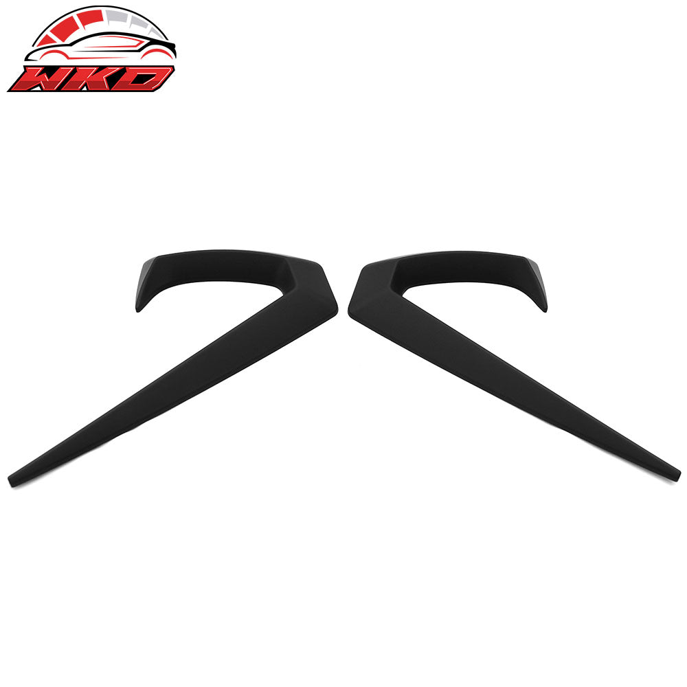 Fits 25-26 Tesla Model Y Juniper Side Fender Trim Matte Black Vent ABS Decor 2PC