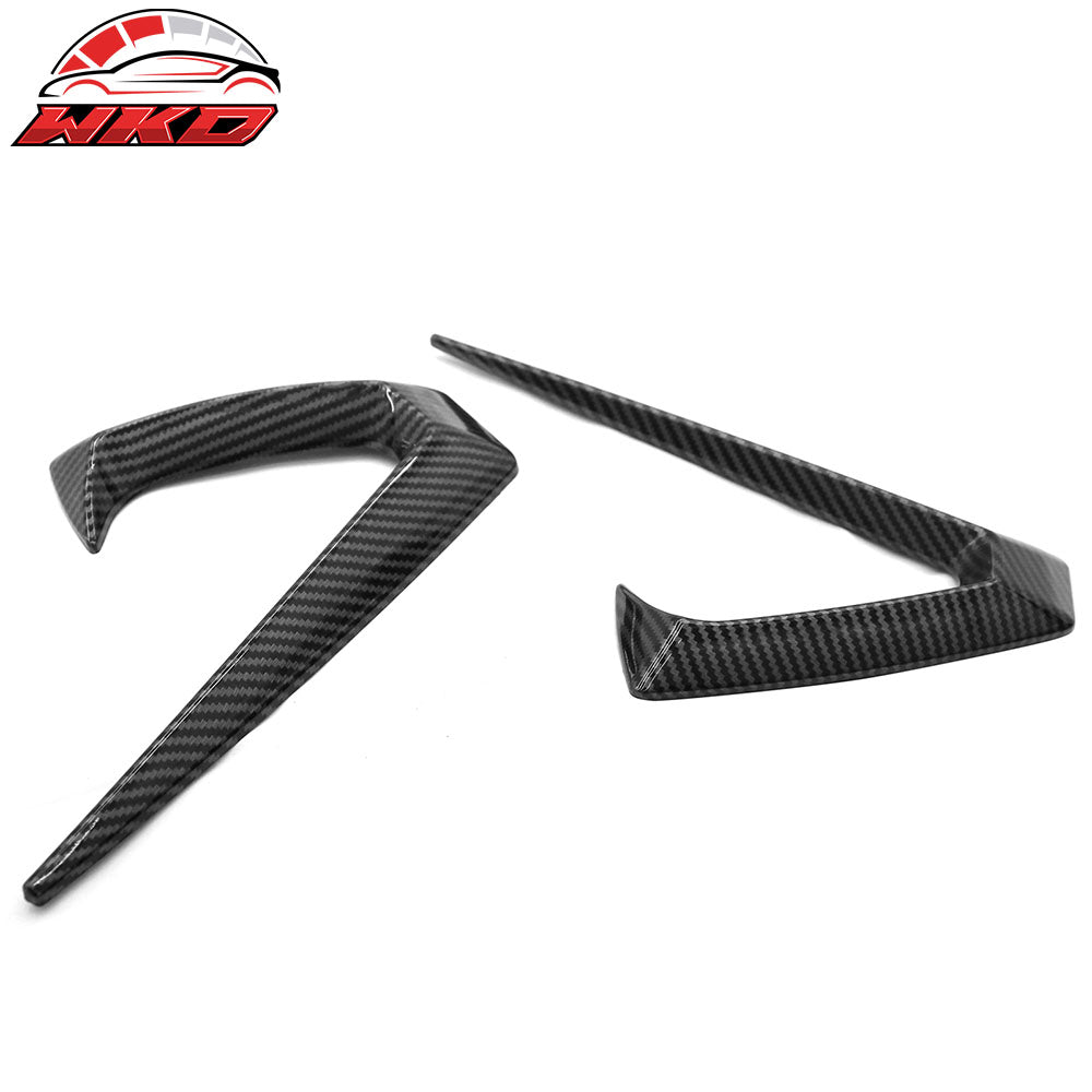 Fits 25-26 Tesla Model Y Juniper Side Fender Trim Carbon Fiber Print Vent Decor