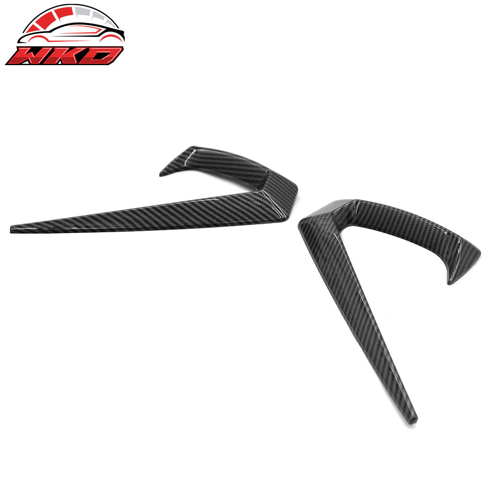 Fits 25-26 Tesla Model Y Juniper Side Fender Trim Carbon Fiber Print Vent Decor