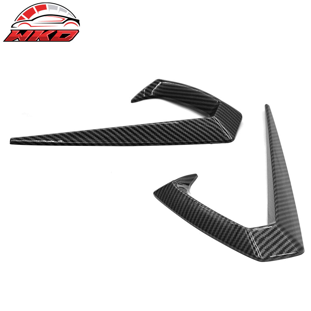 Fits 25-26 Tesla Model Y Juniper Side Fender Trim Carbon Fiber Print Vent Decor