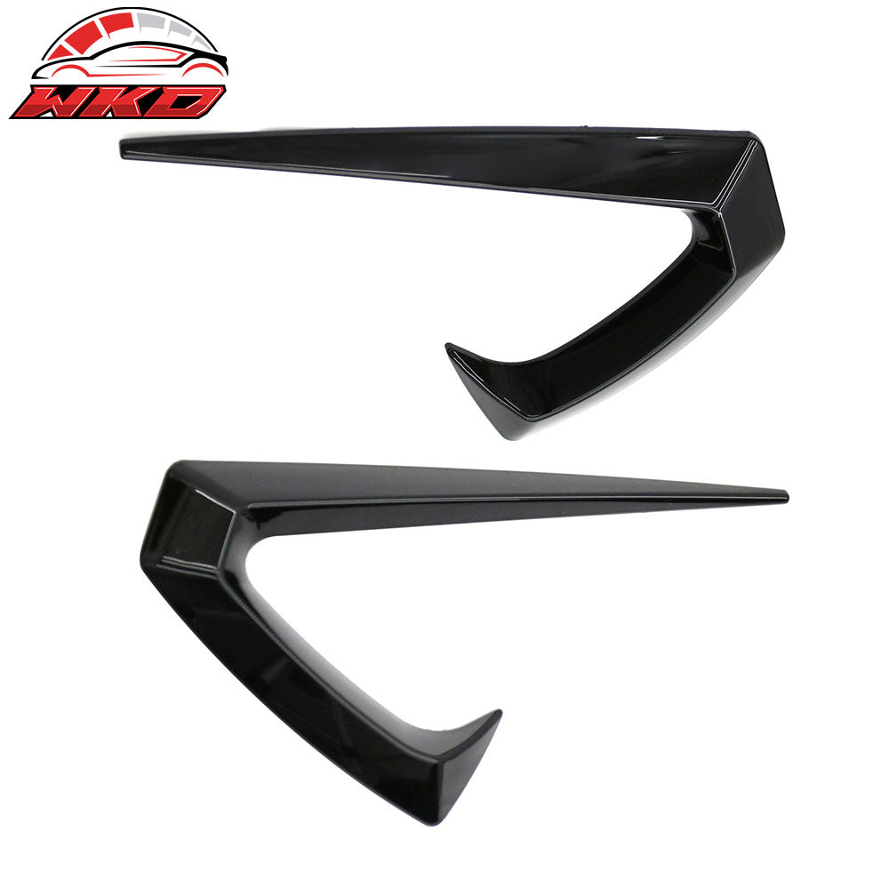 Fits 25-26 Tesla Model Y Juniper Side Fender Trim Gloss Black Vent ABS Decor 2PC