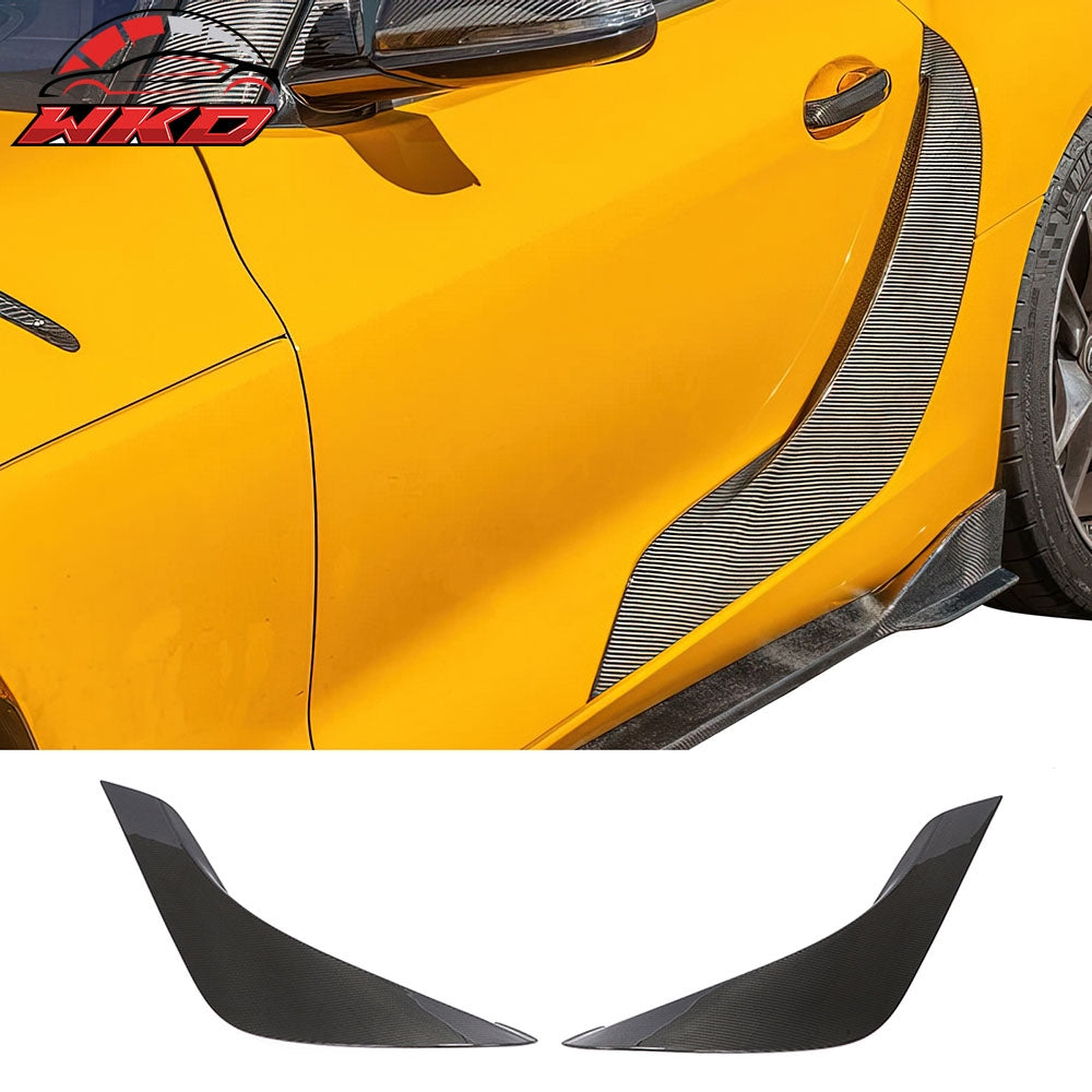 Dry Carbon Fiber Fit 20-26 Toyota GR Supra A90 A91 Side Fender Vent Door Garnish | Wholesale