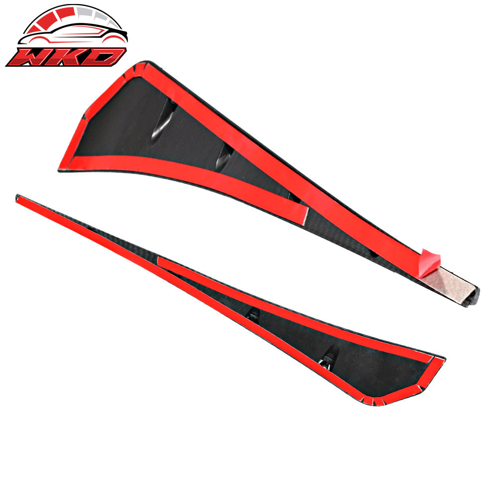 Fits 16-21 Honda Civic 10th Gen Fender Vents Front Pair Carbon Fiber Print