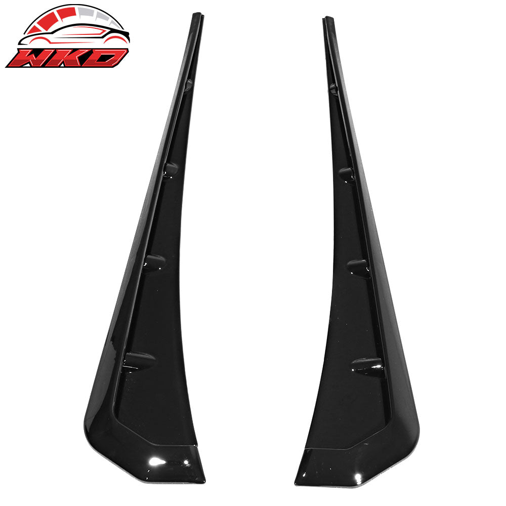 Fits 16-20 Honda Civic 10th Gen Front Fender Side Vent Cover Gloss Black ABS
