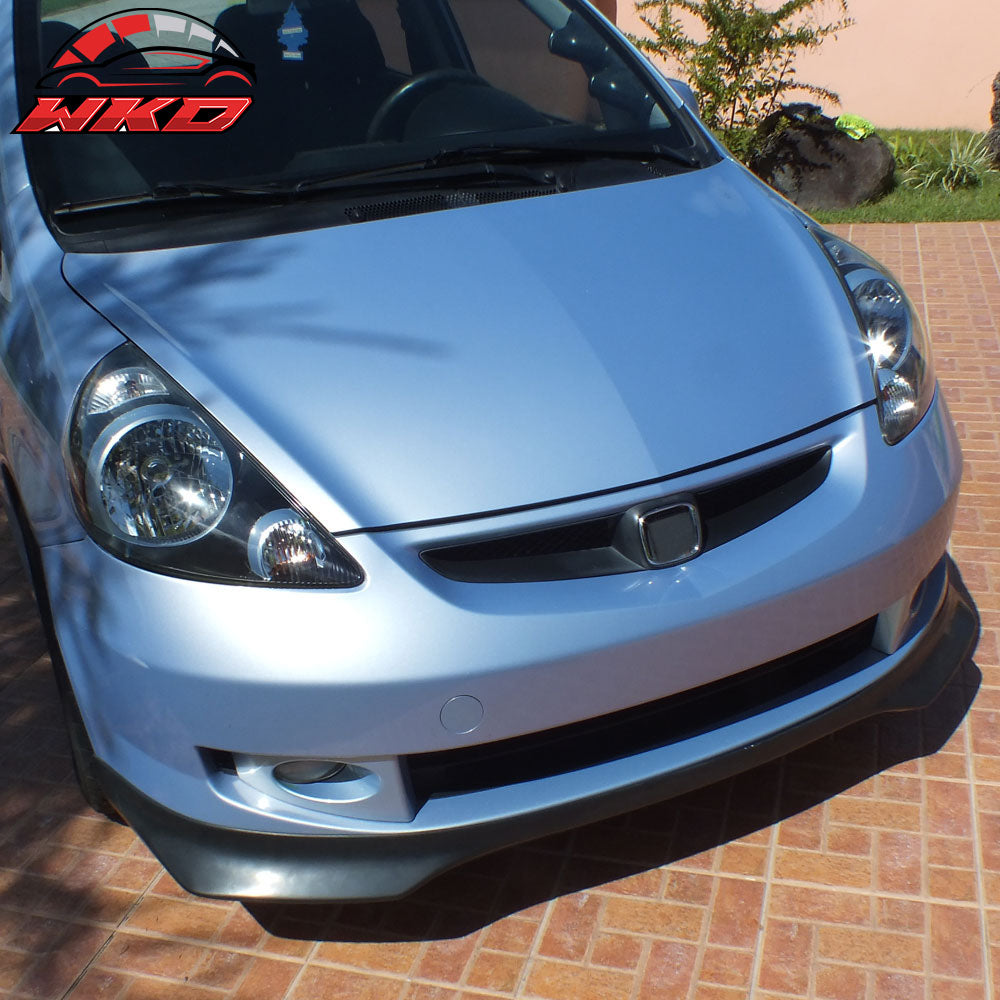 Fits 07-08 Honda Fit 5Dr HB Hatchback EVO Front Bumper Lip Spoiler - PU
