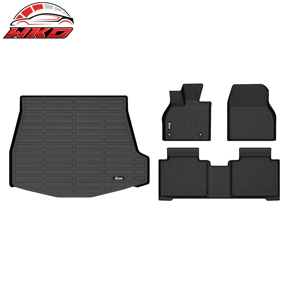 For 23-25 Subaru Solterra/Toyota bZ4X All Weather TPE 3D Floor Carpets+Trunk Mat | Wholesale
