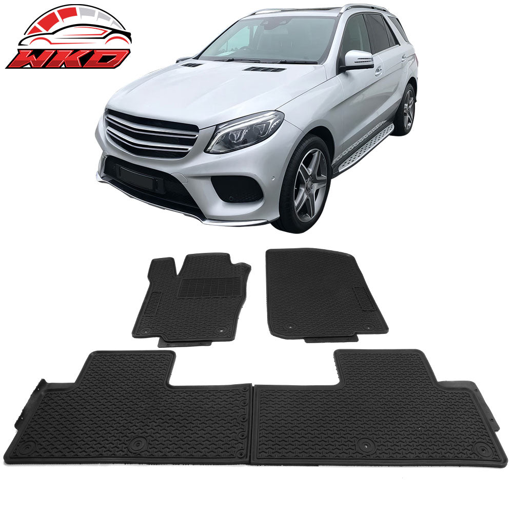 Fits 12-15 W166 ML Series 16-19 GLE Class All Weather Floor Mat Carpet 4PC Set